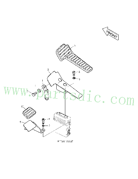 DX140LC  Rubber Pedal(l.h) 161-00382 #9(282*131*66)