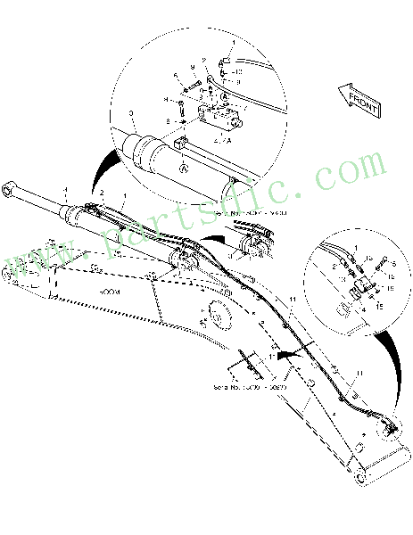DX180LC  Arm Lock V/v Piping K1014821E Assembly