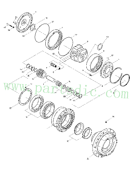 SOLAR 280LC-III  Ring Gear No.1 2104-1008G #3
