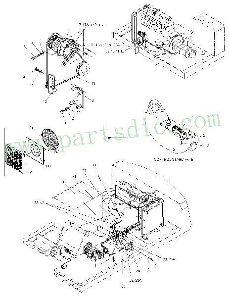 SOLAR 255LC-V  Compressor 2208-6013B #4(185*140*225)