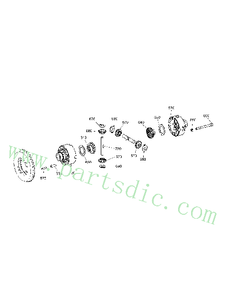 DX140W TIER-II  Gear Axle Bevel 1.403-00016 #640