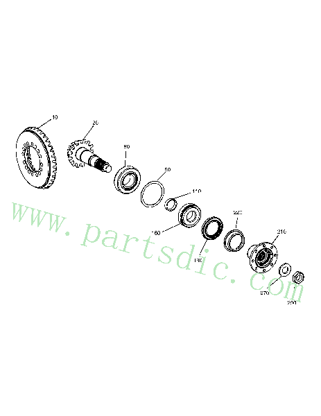 DX140W TIER-II  Bearing Roller 1.109-00104 #160