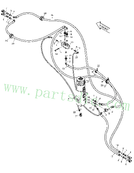 DX140W TIER-II  Elbow Pfo1/4 Pf1/4 2181-1702D4 #10(38*33*20)