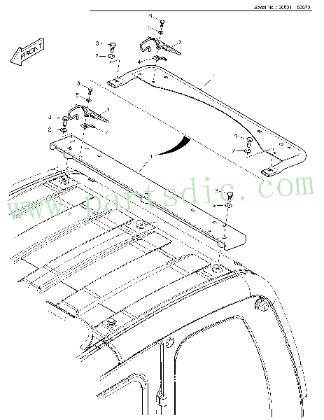 DX140W/DX160W  Harness Rear Cabin Lamp 530-00463A #7