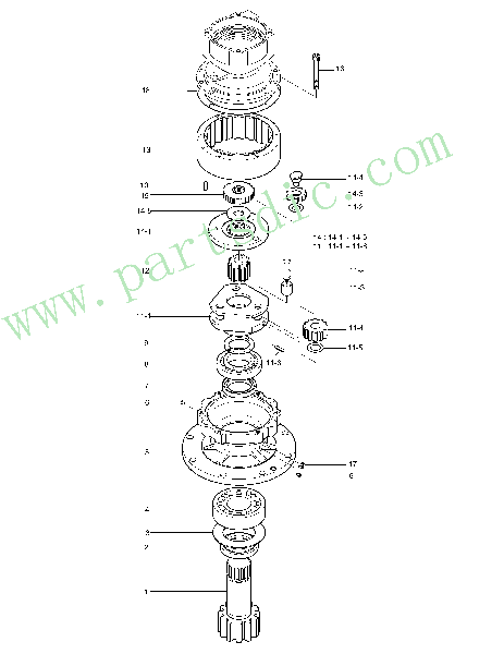 SOLAR 55W-V  Plate Thrust 2412-1029 #11-5(Ø43X1)