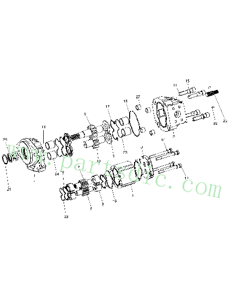 DL400  Pump Gear K1023925 Assembly(270*180*160)