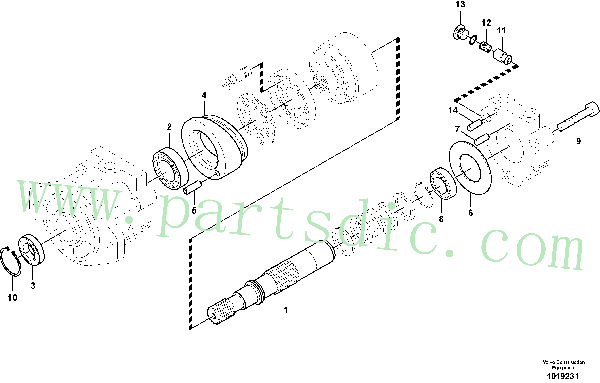 Hydraulic system, oil cooling fan motor
