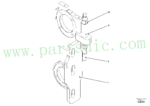 Mechanical screed holder for extandable screed LH/RH