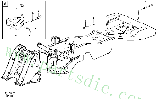 Rear hitch and counterweight 33823