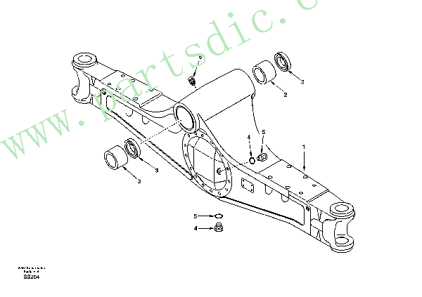 Housing, front axle