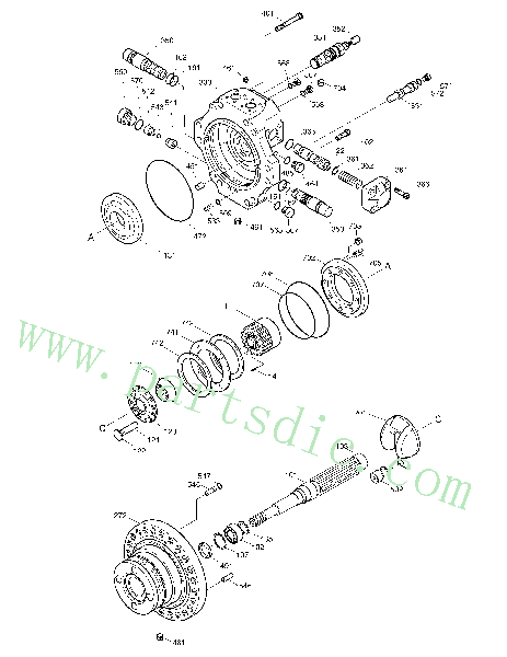 Casing B 3323190-0037 Spare Parts(Fits For DooSan SOLAR 330-III ...