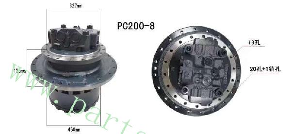708-8F-31570 708-8F-31320 20y-27-00590 final drive PC200-8MO PC200-8 travel motor assy suitable for KOMATSU